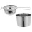 Silver Round Chocolate Melting Pot Kitchen Cookware 1 Set 7