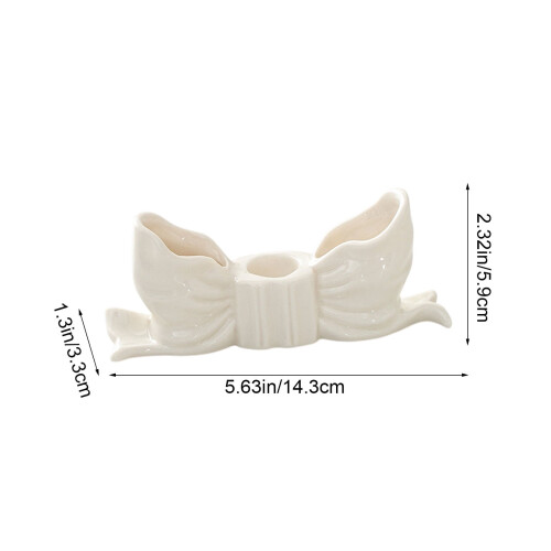 Ceramic Bow Candle Holder for 0.59 inch Candles 2