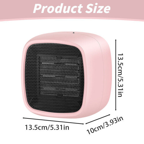 Ceramic Heater Portable Compact 1500W Quiet Fast Heating 2