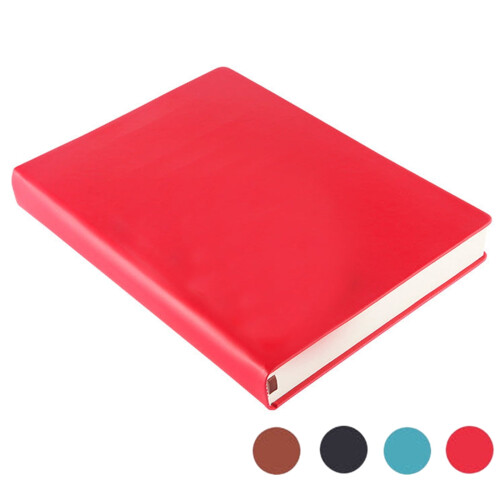 A6 PU Leather Notebook 660 Pages Red