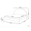 Beliani Bed Fabric MARGUT 180 x 200 cm (EU Super King) Light Grey 3