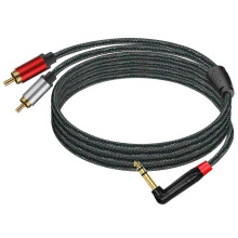 TRS to RCA Audio Cable 6.35mm Full Metal Shell