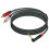 TRS to RCA Audio Cable 6.35mm Full Metal Shell 1