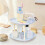 Cupcake Stand Blue 2-Tier Round Serving Tray 6