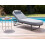 Beliani Sun Lounger with Cushion RONCOLO Metal Grey 2