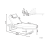 Beliani Sun Lounger with Cushion RONCOLO Metal Grey 3