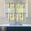 Yellow Lemon Kitchen Curtains Set with Valance 3-Piece 3
