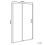 Beliani Sliding Shower Door YAURI 1200 x 1900 mm Silver 3