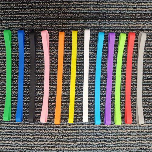 Elastic Rubber Straps Multi-Color 12 Pcs 1