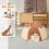 Cat Tent for Indoor Use Beige Medium 2