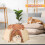 Cat Tent for Indoor Use Beige Medium 3