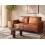 Beliani Sofa 2 Seater CILENS Fabric Golden Brown 2