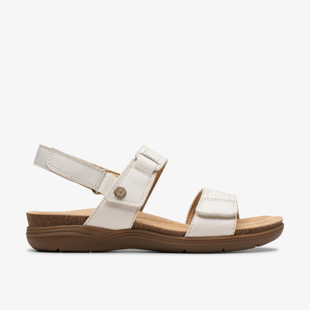 Clarks April Clover Off White Combi