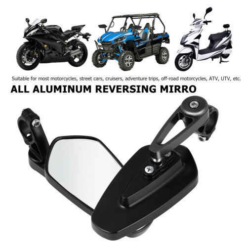Motorcycle Handlebar Mirrors Aluminum Off-road Rearview