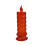 Rose Shadow LED Flameless Pillar Candles 4PCS Red 1