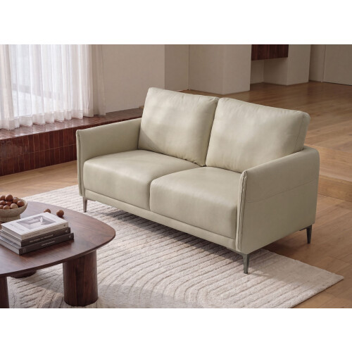 Beliani Sofa 2 Seater CILENS Fabric Light Beige 1