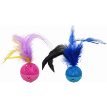 Cat Toy Ball with Bell and Feather 1 Piece