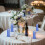 Rose Shadow LED Flameless Pillar Candles 4PCS Red 6