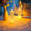 LED Crystal Candle Lights Rose Shadow Flameless 6 Pack 1
