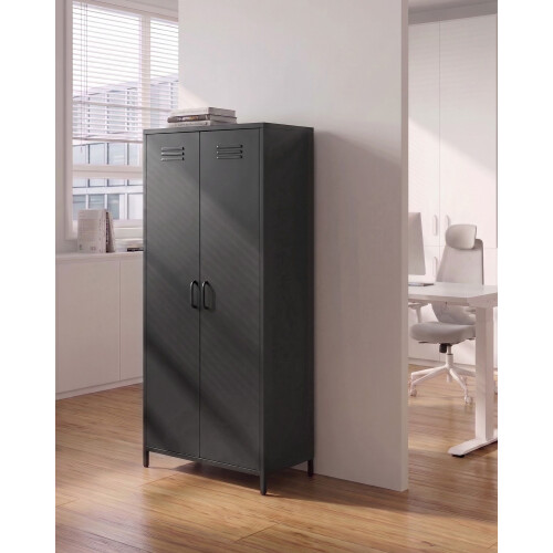 Beliani Storage Unit VARNA Metal Black 1
