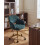 Beliani Desk Chair EMBER Chenille Dark Green 2