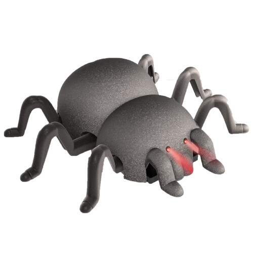 Halloween Spider Toy with LED Lights Flocked Climber for