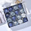 Blue Glitter Shatterproof Christmas Ornaments 16PCS 3.15 1