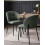 Beliani Set of 2 Dining Chairs MESA Fabric Green 2