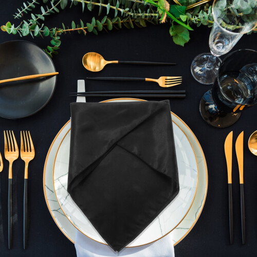 Dinner Napkins Satin Fabric 5 Pieces 2