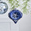 Blue Glitter Shatterproof Christmas Ornaments 16PCS 3.15 8