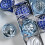 Blue Glitter Shatterproof Christmas Ornaments 16PCS 3.15 5