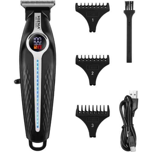 Professional Cordless Hair Trimmer for Men with LED Display