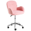 Beliani Desk Chair PRIDDY Boucle Pink 4