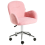 Beliani Desk Chair PRIDDY Boucle Pink 5