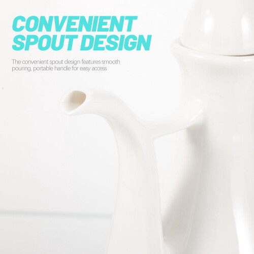 Ceramic Teapot Kettle for Wine Storage and Pouring 2