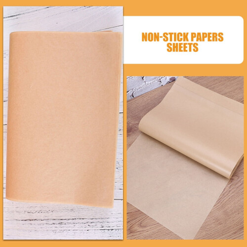 Non-Stick Parchment Paper Light Yellow 100 Sheets 15.7 x 2