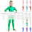 Kids Slimming Tunic Bodycon Coverall with Sequins Long 3