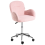 Beliani Desk Chair PRIDDY Boucle Pastel Pink 4