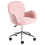 Beliani Desk Chair PRIDDY Boucle Pastel Pink 5