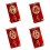 Red Envelope with Tassel and Bronzing Blessing Words 2 pcs 5