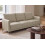 Beliani Sofa 3 Seater CILENS Fabric Light Beige 2