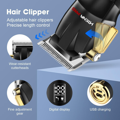 Professional Barber Kit for Men Rechargeable Cordless 2