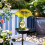Solar Turtle Garden Light with Bird Feeder 6