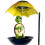 Solar Turtle Garden Light with Bird Feeder 3