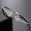 Women's 925 Silver Gold-Plated Cubic Zirconia Bangle 7
