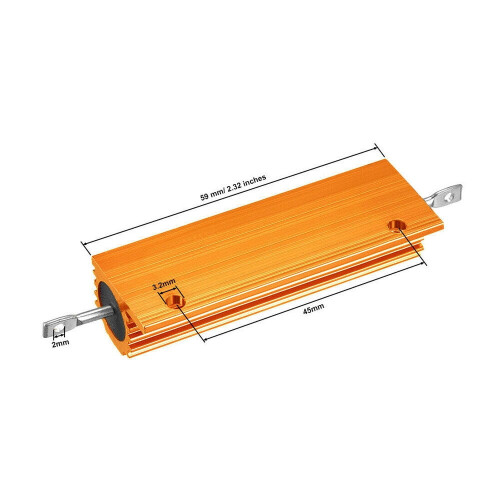 Wirewound Resistor 4 Ohm 100W Aluminum Case 2 or 4 Pcs 2