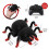 Halloween Spider Toy with LED Lights Flocked Climber for 3