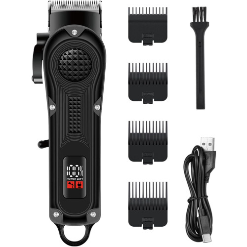 Cordless Hair Clippers for Men Adjustable LED Rechargeable