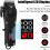 Cordless Hair Clippers for Men Adjustable LED Rechargeable 4