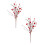 Artificial Heart Berry Stems Romantic Floral Picks 2 pcs 1